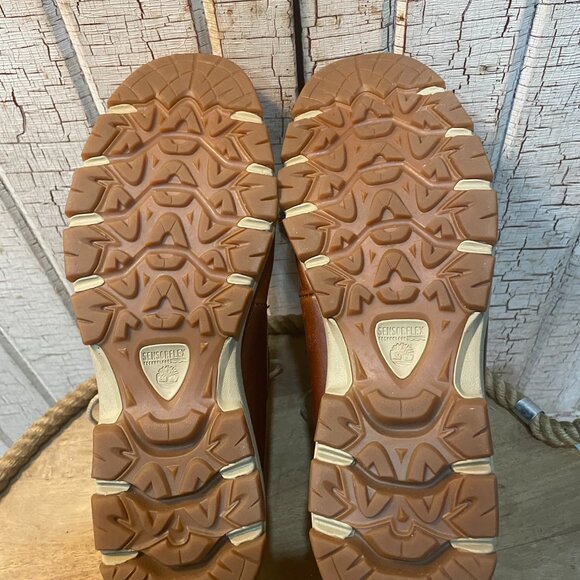 Timberland Heston Mid Waterproof Brown Leather boots Mens 10 - Picture 5 of 6